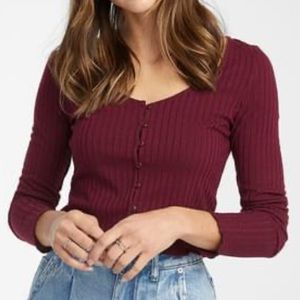 Ribbed cardigan sweater